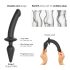 "Strap-on-me Swith" Полуреалистично XXL - 2в1 дилдо (черно)