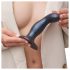 Strap-on-me Snaky M - извито анално дилдо (синьо)