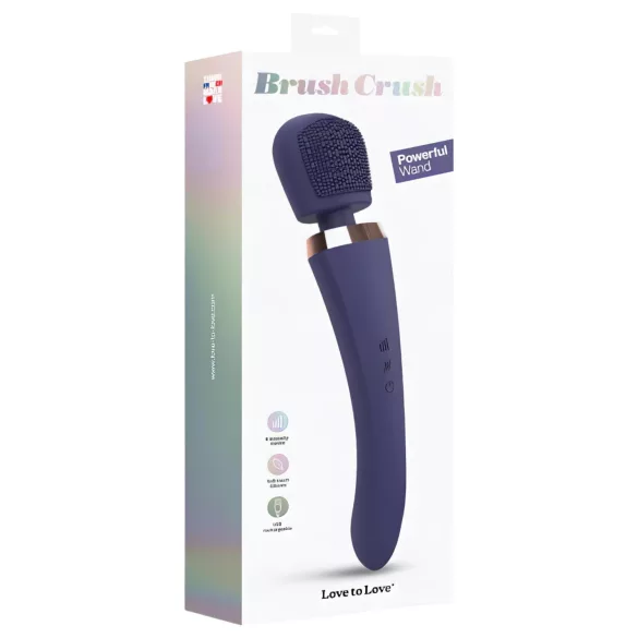 Love to Love Brush Crush - масажираща пръчка вибратор (син)