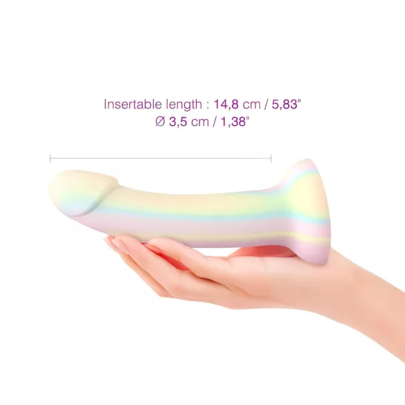 Dildolls Fantasia - силиконов дилдо с вакуумен захват (на райе)