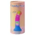 Love to Love Candy Loop - светещ силиконов вибратор с LED (розово-син) - 16,9 см