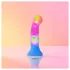 Love to Love Candy Loop - светещ силиконов вибратор с LED (розово-син) - 16,9 см