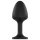Dorcel Geisha Plug XL - черен анален плъг с диамантена бяла украса