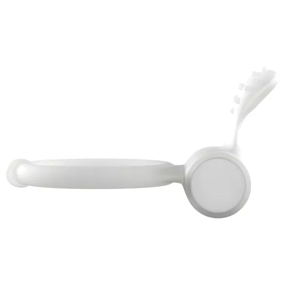Dorcel - светещ вибриращ пенис ринг - бял