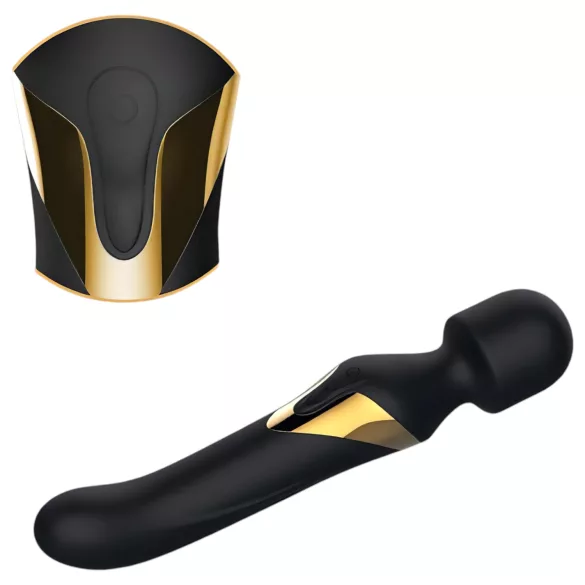Dorcel - Вибратор масажор 2 в 1 с клитор стимулатор - черен