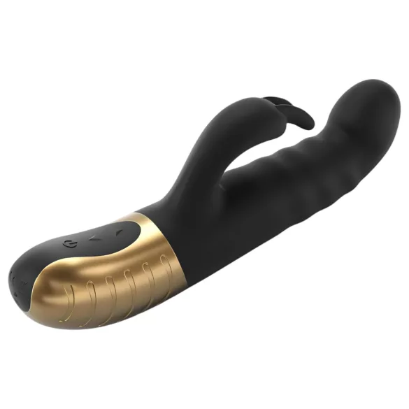 Dorcel G-stormer - акумулаторен, тласкащ вибратор с клиторен накрайник (черен)