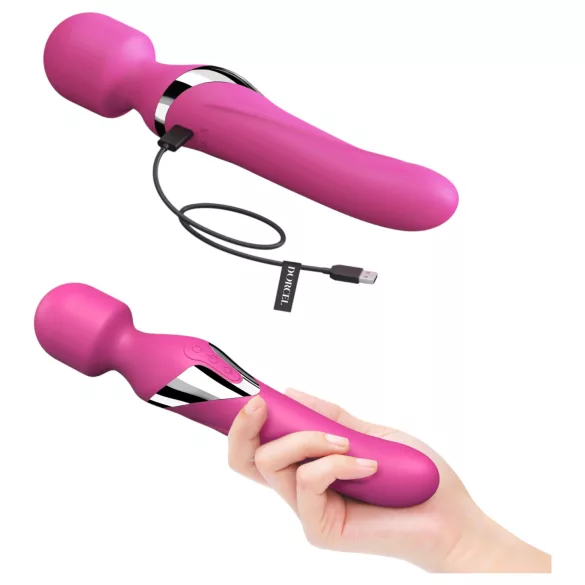 Dorcel Dual Orgasms - акумулаторен, 2 в 1 масажиращ вибратор (розов)