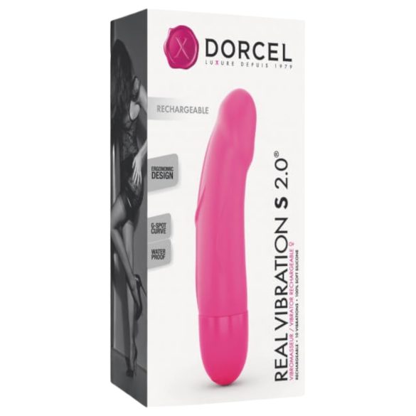 Dorcel Real Vibration S 2.0 - мощен вибратор с акумулатор (розов)