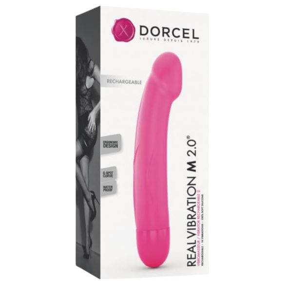 Dorcel Реално удоволствие М 2.0 - акумулаторен вибратор (розов)