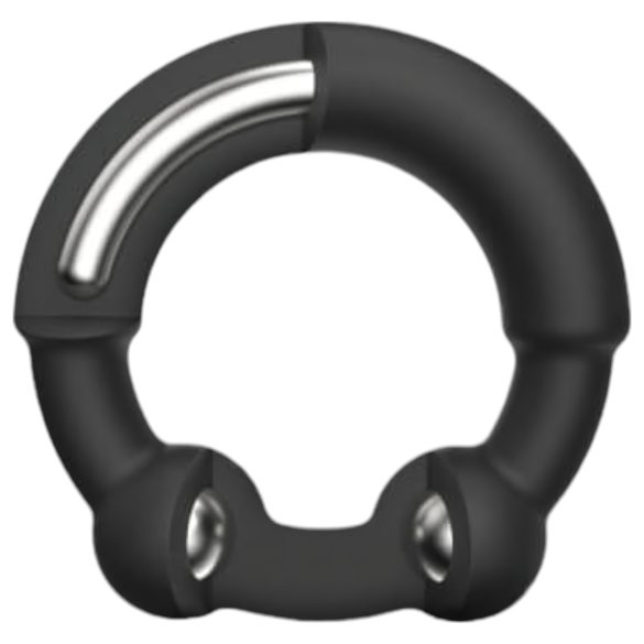 Dorcel Stronger Ring - метален пенис пръстен (черен)