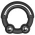 Dorcel Stronger Ring - метален пенис пръстен (черен)