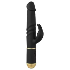   Dorcel - вибратор за двойна стимулация с вибриращ клитор стимулатор - черен