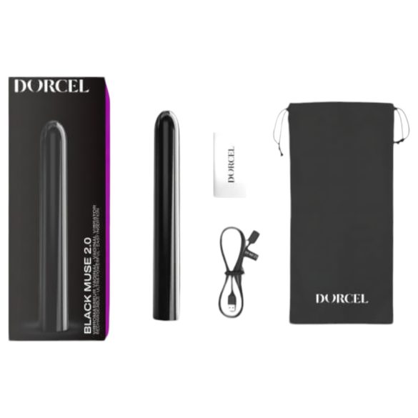 Dorcel Black Muse 2.0 - акумулаторен вибратор пръчица (черен)