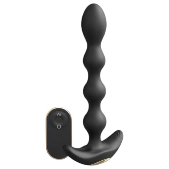 Dorcel Flexi Balls - радио анален вибратор с акумулатор, черен