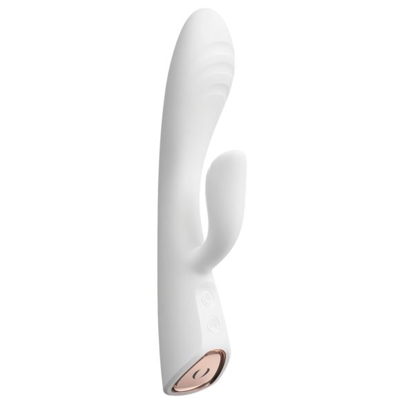 Dorcel Flexi Rabbit - отопляем вибратор с ушички (бял)