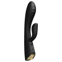   Dorcel Flexi Rabbit - затоплящ вибратор с клиторна приставка (черен)