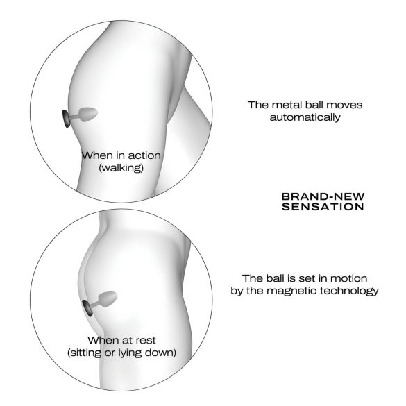 Dorcel - вибриращ анален плъг с дистанционно управление M - (черен)