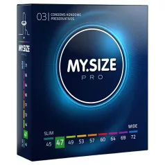   My.Size PRO - презерватив със специален размер - 47 mm (3 бр.)
