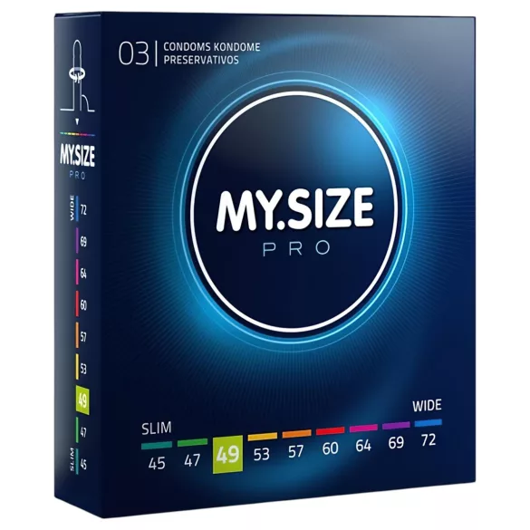 My.Size PRO - презерватив с индивидуален размер - 49 mm (3 бр.)