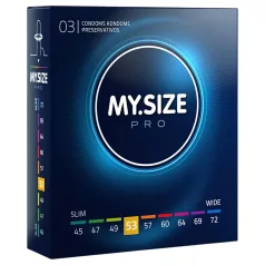  My.Size PRO - презерватив със специален размер - 53 mm (3 бр.)