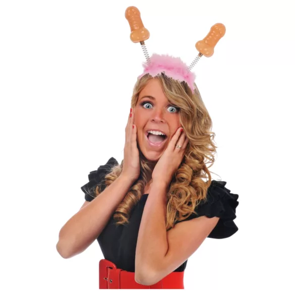 Péniszes - парти диадема с пенис - розово-натурално