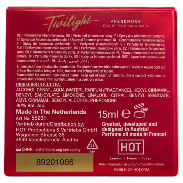 HOT Twilight - парфюм с феромони за жени - 15 мл - ароматен