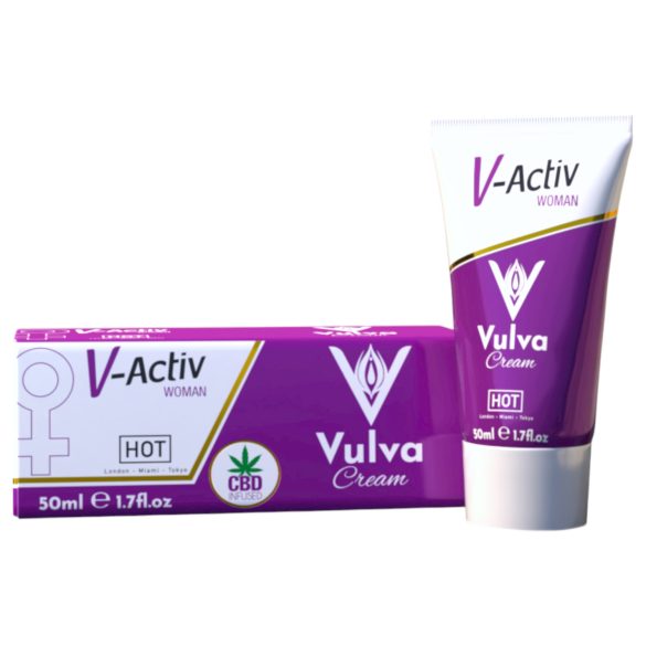 Hot V-Active - стимулиращ интимен крем за жени (50 мл)
