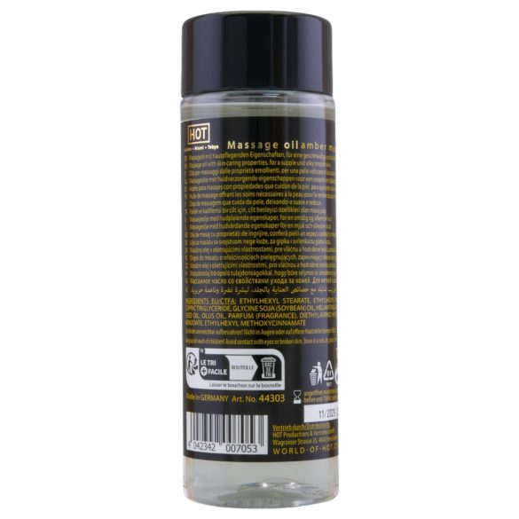 HOT - масажно олио за кожа - амбър и мускус - 100 мл