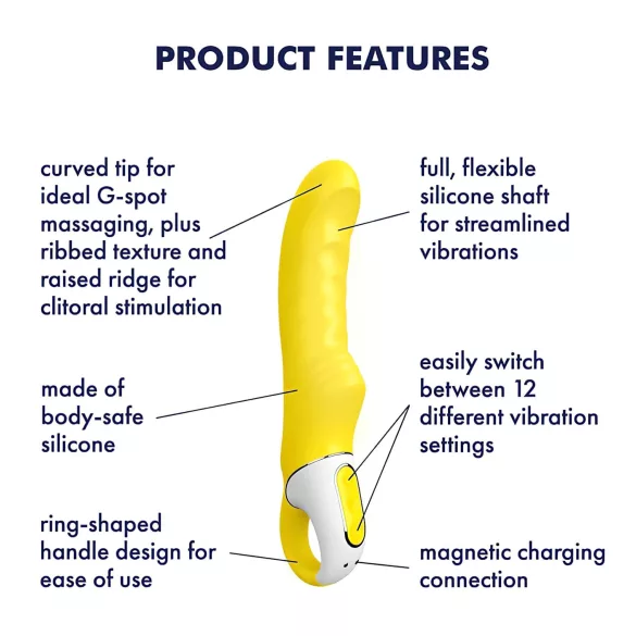 Satisfyer Yummy Sunshine - вибратор за G-точка - водоустойчив - жълт