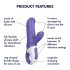 Satisfyer Magic Bunny - водоустойчив клиторен вибратор (син)