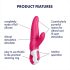 Satisfyer Mr. Rabbit - водоустойчив вибратор с клитор стимулатор (розов)