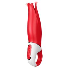   Satisfyer Power Flower - вибратор с акумулатор, водоустойчив - червен
