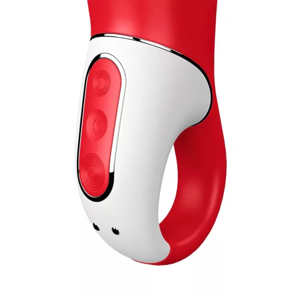 Satisfyer Power Flower - вибратор с акумулатор, водоустойчив - червен