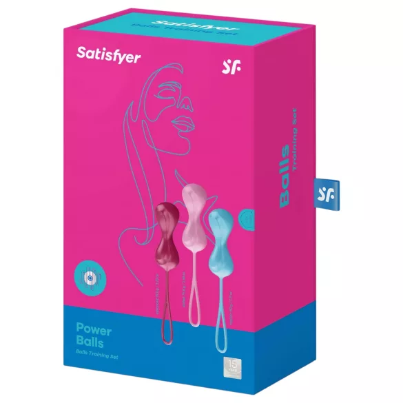 Satisfyer Power Balls - комплект вагинални топчета с подвижни тежести (3 броя)