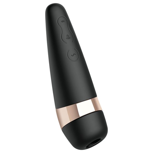 Satisfyer Pro 3+ - водоустойчив акумулаторен клиторен вибратор (черен)