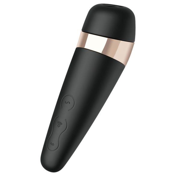 Satisfyer Pro 3+ - вибратор за клитор - водоустойчив, презареждащ се - черен