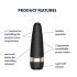 Satisfyer Pro 3+ - водоустойчив акумулаторен клиторен вибратор (черен)