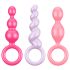 Сет анални плъгове Satisfyer Booty Call - цветни (3 части)