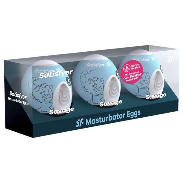 Satisfyer Egg Savage - комплект яйцеви мастурбатори (3 бр.)