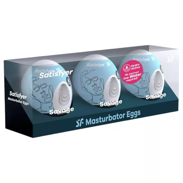 Satisfyer Egg Savage - мастурбатор яйце комплект 3 броя