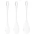 Satisfyer Yoni Power 1 - комплект вагинални топчета гейша - бял - 3 броя