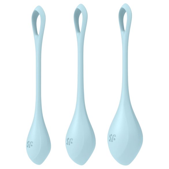 Satisfyer Yoni Power 2 - комплект гейша топки - син (3 части)