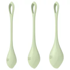   Satisfyer Yoni Power 2 - вагинални топчета сет - 3 броя - зелени