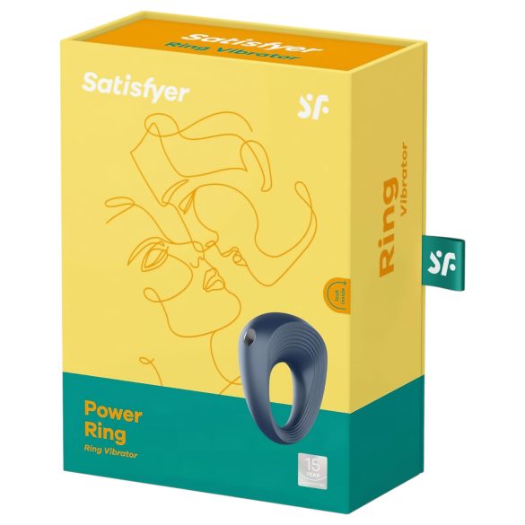 Satisfyer Power Ring - вибриращ пенис пръстен - водоустойчив - сив