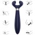Satisfyer Endless Fun - водоустойчив парен вибратор с акумулатор (син)