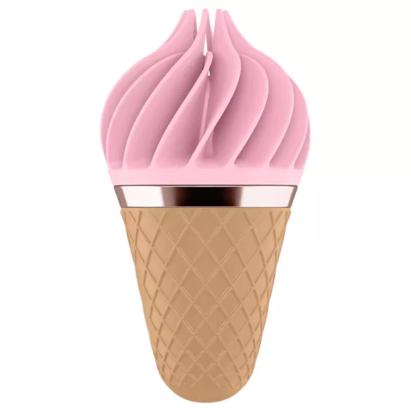 Satisfyer Sweet Treat - вибратор за клитор с акумулатор и въртящи движения (розово-кафяв)