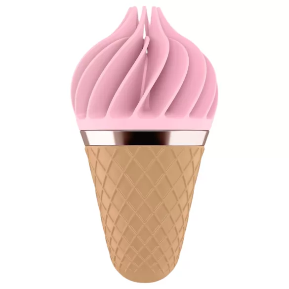 Satisfyer Sweet Treat - вибратор за клитор с акумулатор и въртящи движения (розово-кафяв)