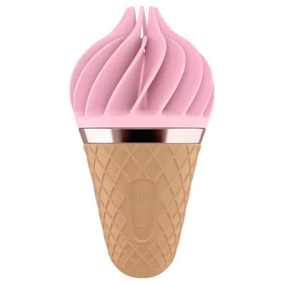 Satisfyer Sweet Treat - вибратор за клитор с акумулатор и въртящи движения (розово-кафяв)