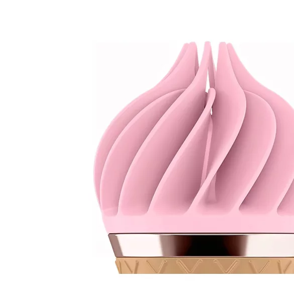 Satisfyer Sweet Treat - вибратор за клитор с акумулатор и въртящи движения (розово-кафяв)
