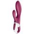 Satisfyer Heated Affair - загряващ вибратор с клиторен стимулатор (червен)
